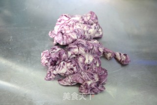 波兰种紫薯双色吐司的做法步骤：8