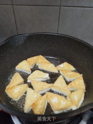 煎豆腐烧白菜的做法步骤：5
