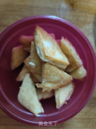 煎豆腐烧白菜的做法步骤：6