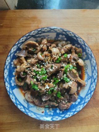 老干妈拌鸡胗的做法步骤：10