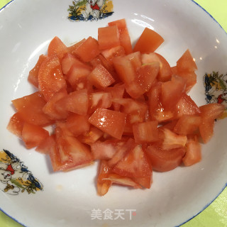番茄炒花菜的做法步骤：2