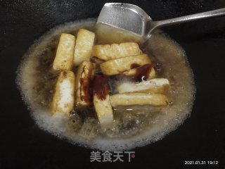小葱焖煎豆腐的做法步骤：7