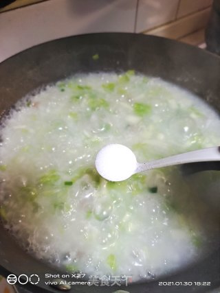 香肠白菜粥的做法步骤：4