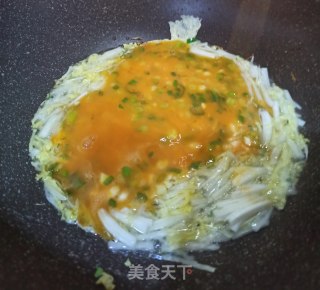 白菜摊蛋的做法步骤：5