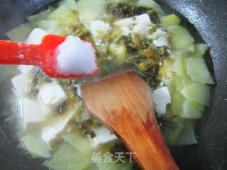 咸菜土豆片豆腐汤的做法步骤：6