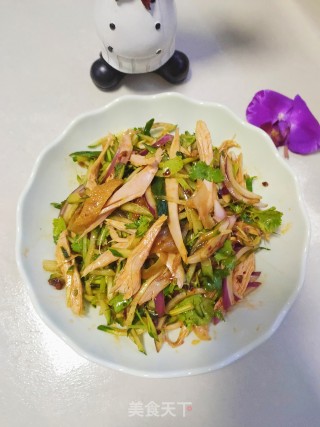 老干妈拌鸡胸肉的做法步骤：12