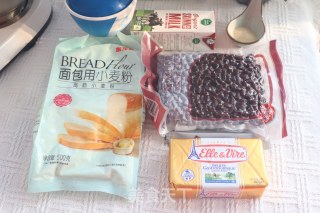 蜜红豆奶香华夫饼的做法步骤：1
