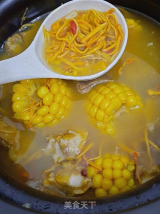 养肾肝‖巨好喝‖虫草花猪骨汤的做法步骤：6