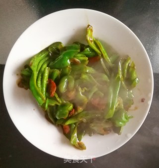 麻青椒炒肉的做法步骤：9