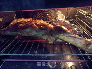 双葱烤羊腿的做法步骤：11