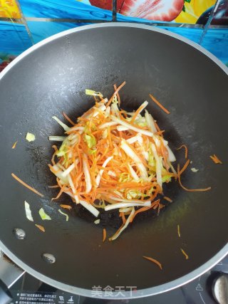 萝卜丝炒白菜的做法步骤：8