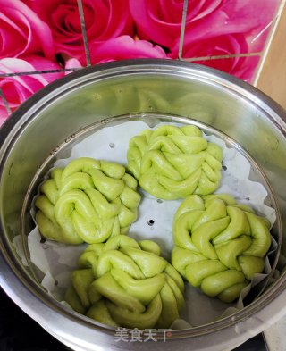 菠菜汁花样馒头的做法步骤：13