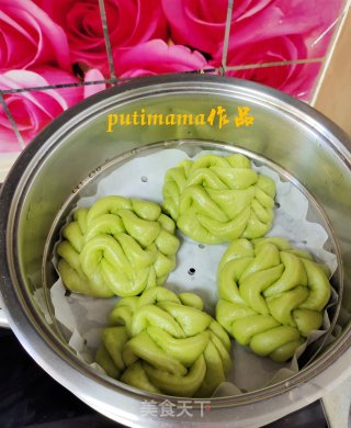 菠菜汁花样馒头的做法步骤：14