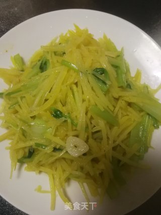 芹菜土豆丝的做法步骤：7