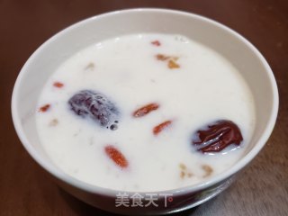 桃胶炖牛奶的做法步骤：10