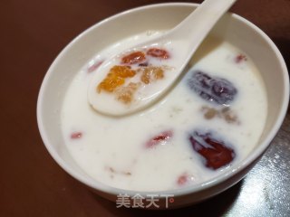 桃胶炖牛奶的做法步骤：11