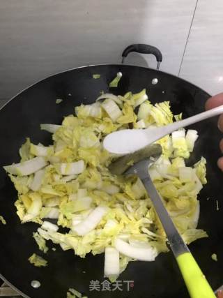辣炒大白菜的做法步骤：4