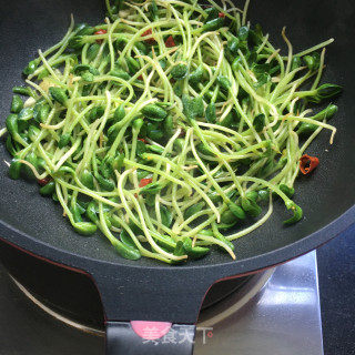 蒜香炒豆苗的做法步骤：7