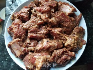 香芋豉汁蒸排骨的做法步骤：5