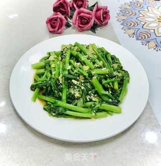 芝麻拌菜心的做法步骤：7