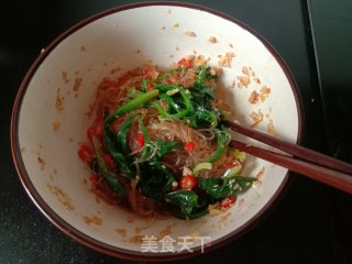 粉丝拌菠菜的做法步骤：8