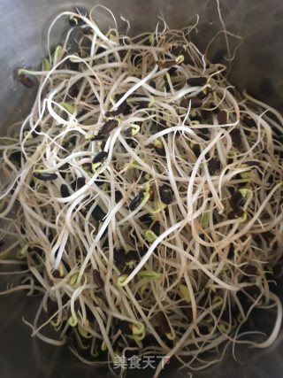 辣椒炒黑豆芽的做法步骤：1