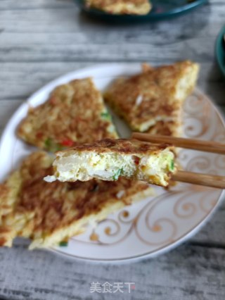 米饭鹅蛋饼的做法步骤：12