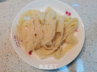 青椒肉丝炒面的做法步骤：2