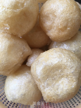 青菜香菇油面筋的做法步骤：2