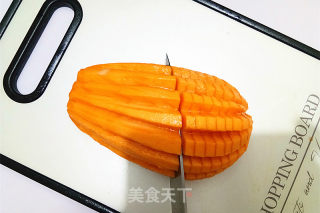 橙汁木瓜的做法步骤：7