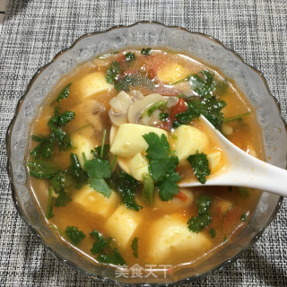 蘑菇豆腐汤的做法步骤：12
