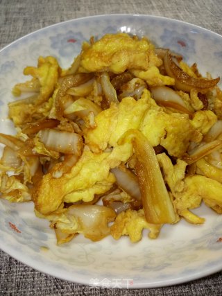 白菜炒鸡蛋的做法步骤：7