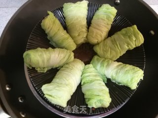 年夜饭新年菜（23）金钩蚝油白菜卷的做法步骤：4