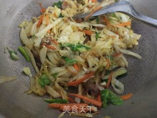 炒饼的做法步骤：6