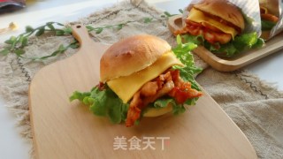 十块钱鸡胸肉自制奥尔良鸡肉芝士汉堡❤️一口气吃三个都不过瘾的做法步骤：7