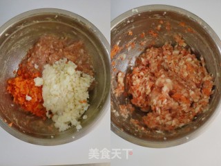 山药胡萝卜糯米肉圆子❤️粘糯香软，健脾开胃的做法步骤：4