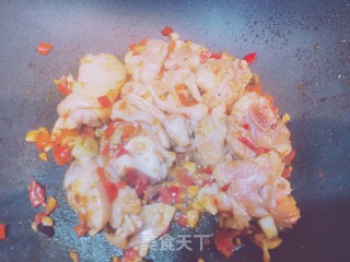 蒜蓉辣子鸡的做法步骤：4