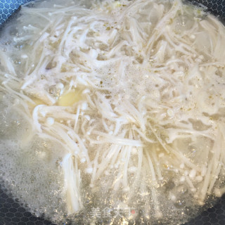 高汤烧菌菇豆腐的做法步骤：5