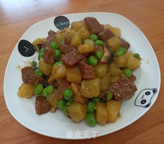 黑椒土豆牛肉粒的做法步骤：8