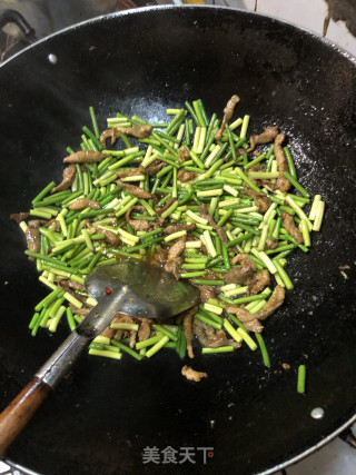 蒜苔肉丝的做法步骤：3