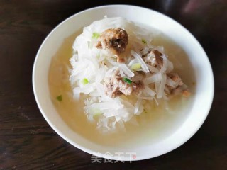 萝卜肉丸汤的做法步骤：8