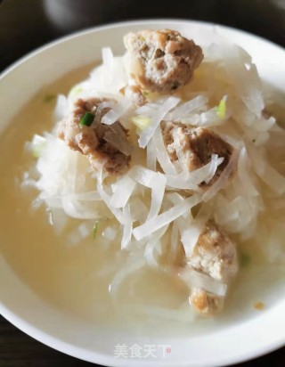 萝卜肉丸汤的做法步骤：9