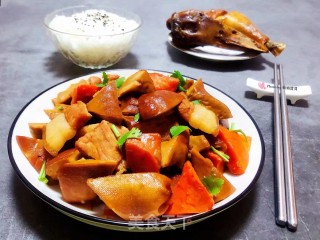 素鸡烧肉的做法步骤：11