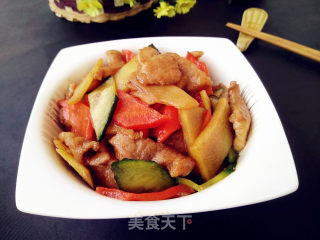 肉片炒时蔬的做法步骤：13