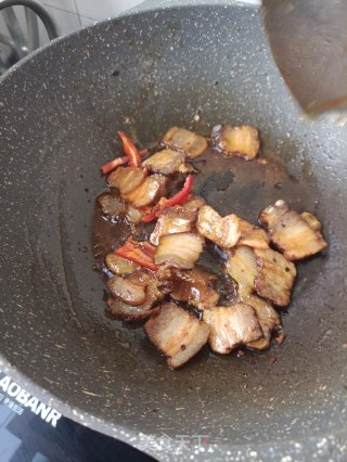蒜苗炒腊肉的做法步骤：8