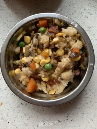 金瓜八宝饭的做法步骤：4