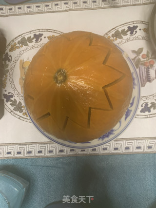 金瓜八宝饭的做法步骤：8