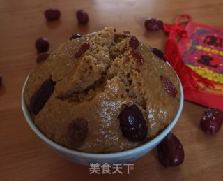 红糖红枣碗糕的做法步骤：7