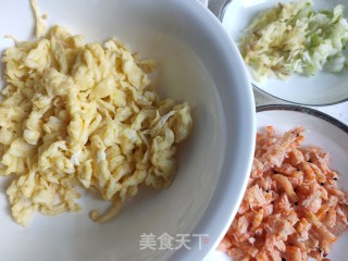 玉米面野菜鸡蛋蒸饺的做法步骤：6