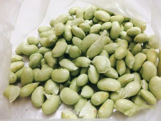 茭白酱焖毛豆仁的做法步骤：3